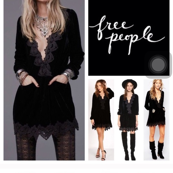 Free People Premier Velvet Dreams Mini Dress 🌟 - Picture 2 of 2